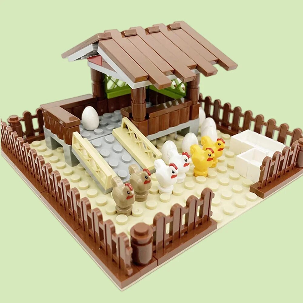 Urban Farming Education - Blok Bangunan Model Kandang Ayam MOC