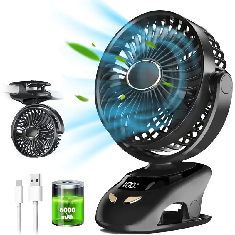 Oscillating Fan Clip - Kipas Meja Kecil yang Dapat Dijepit,