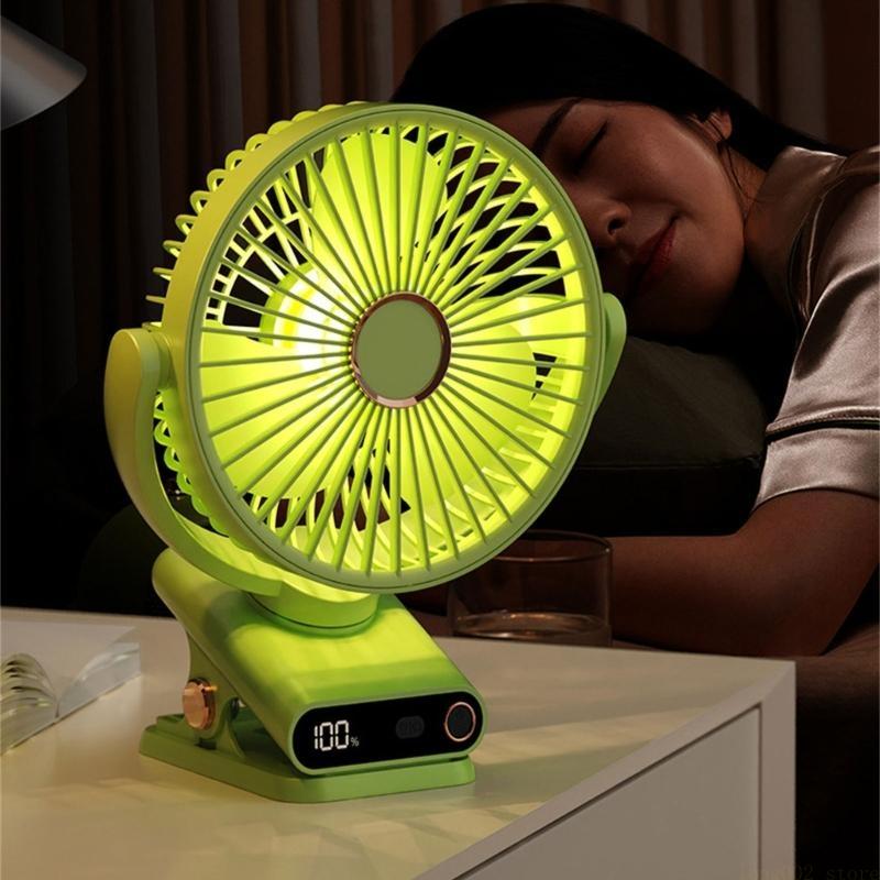 D0AB Kipas Mini Klip Dapat Dis - Oscillating Fan Clip ulasan dan harga