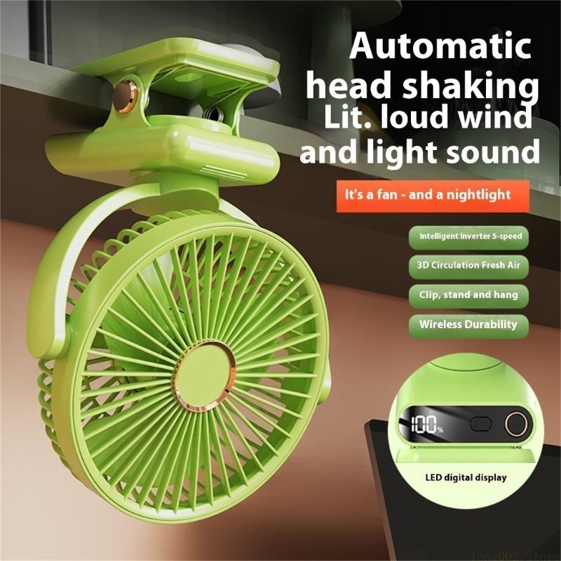 D0AB Kipas Mini Klip Dapat Dis - Oscillating Fan Clip ulasan dan harga