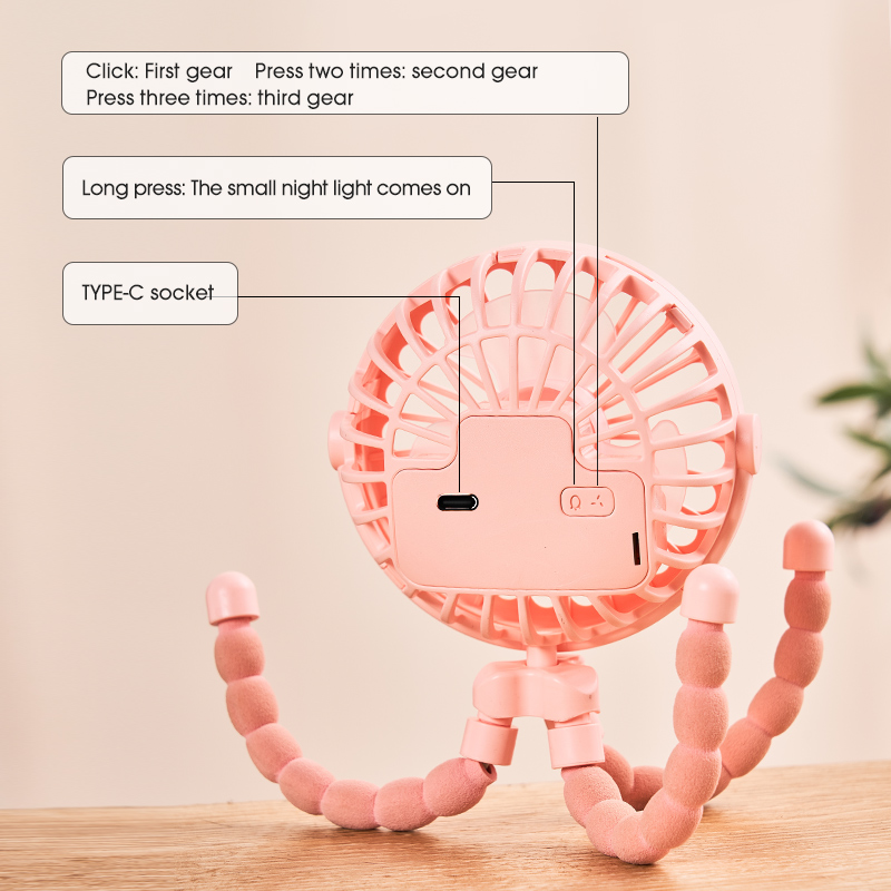 Kipas Bayi Portabel HOMEFISH,  - Oscillating Fan Clip ulasan dan harga
