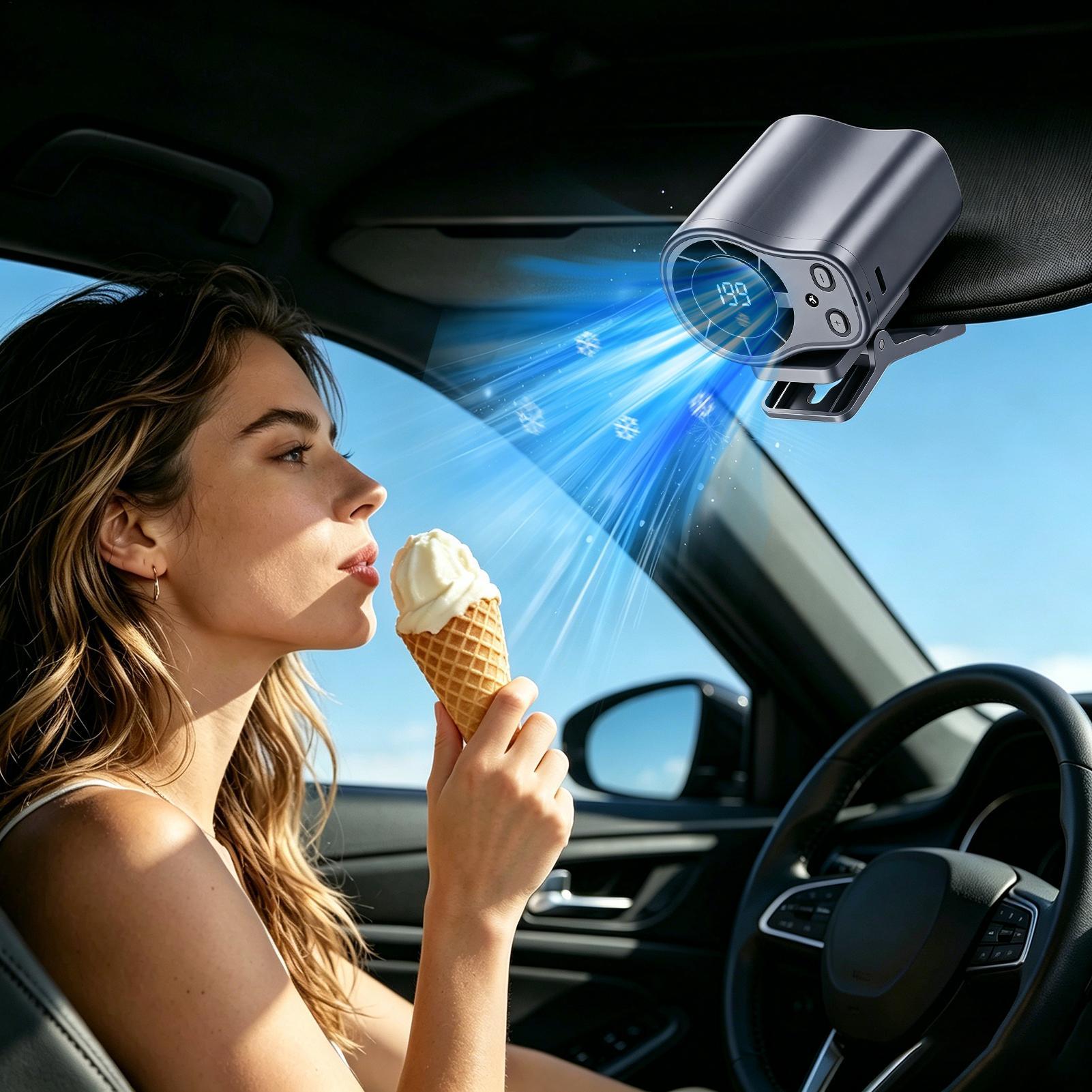 Kipas Mobil Pendingin Semikond - Oscillating Fan Clip ulasan dan harga