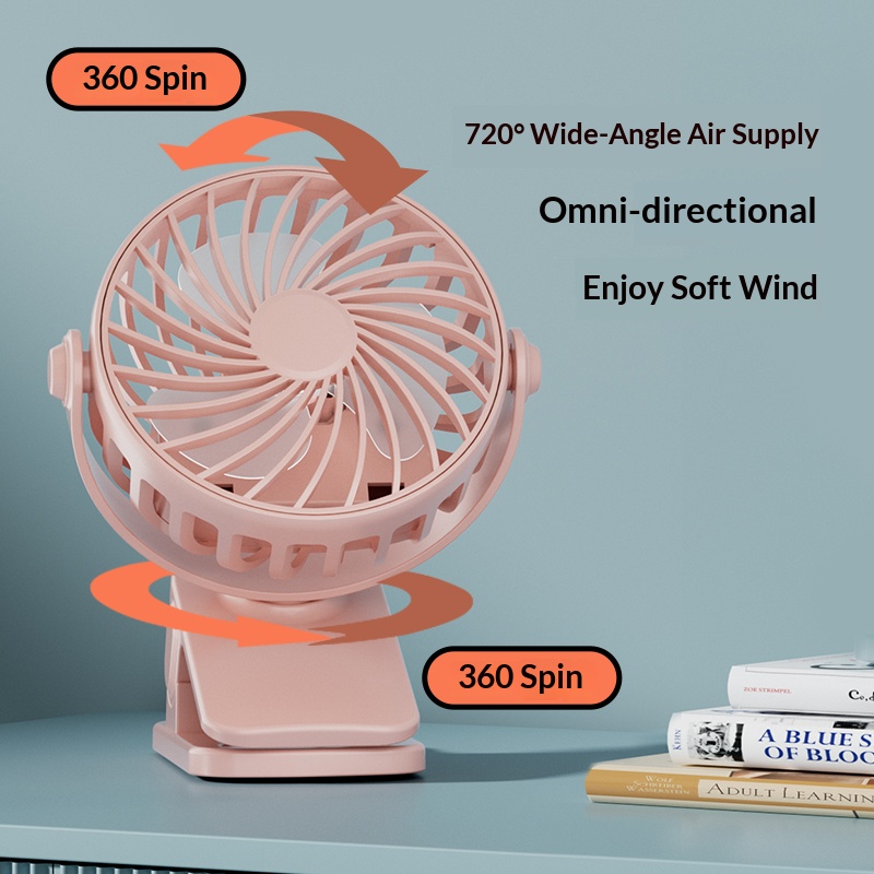 Kipas Mini dengan Klip Putar 7 - Oscillating Fan Clip ulasan dan harga