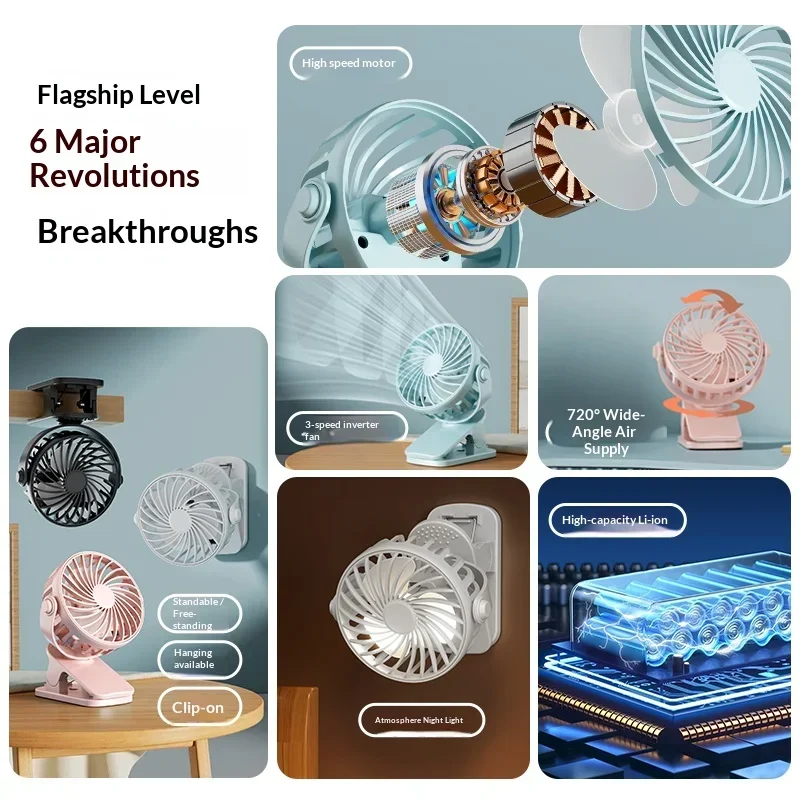 Kipas Pendingin Mini Portabel  - Oscillating Fan Clip ulasan dan harga